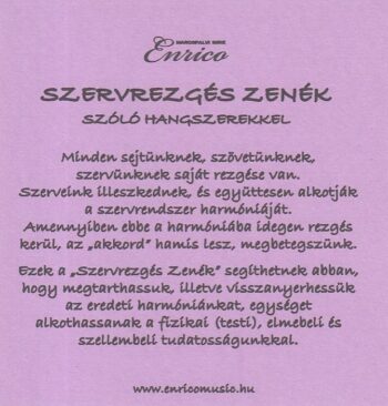 Szervrezgés zenék  Alaprezgések szóló hangszerekkel